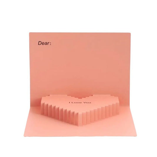LOVE Pop-Up Karte – Herz zum Aufklappen