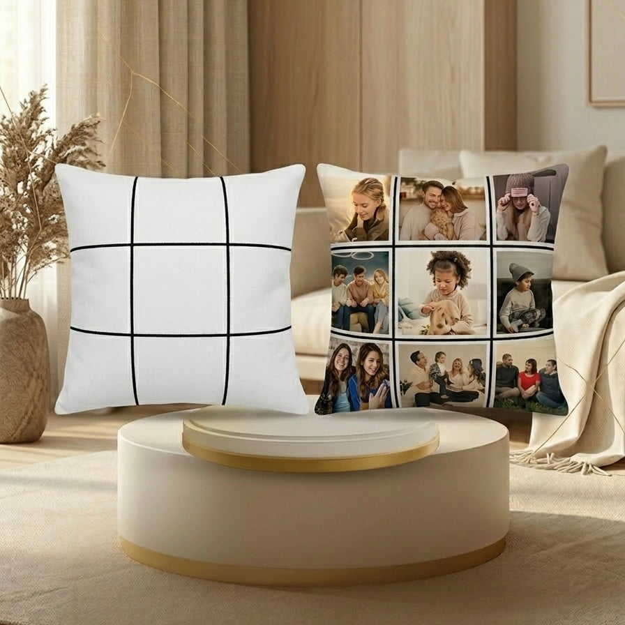 Personalisierter Kissenbezug mit deinen Bildern
