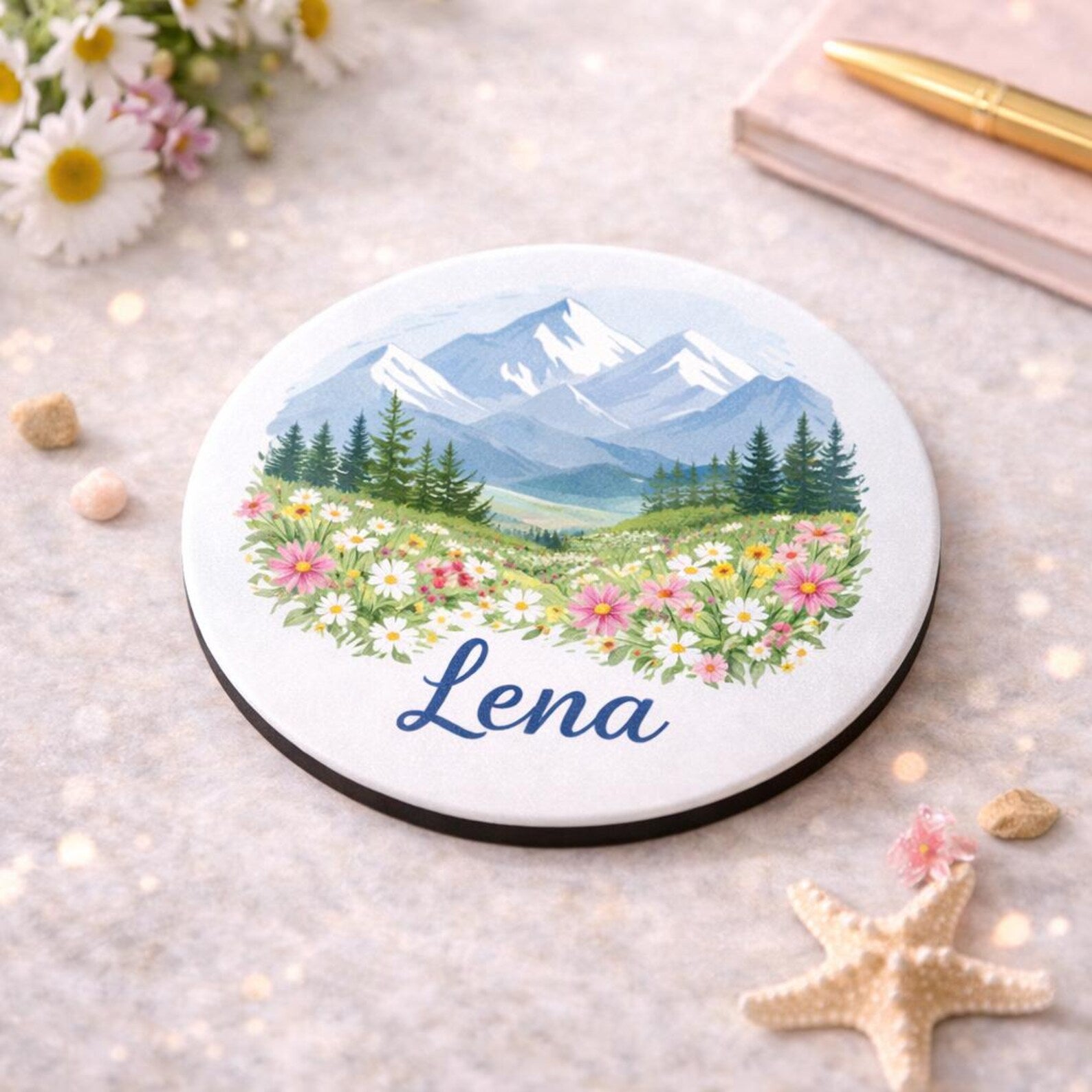 Personalisierte Getränke Untersetzer (6 Stück)