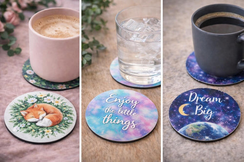 Personalisierte Getränke Untersetzer (6 Stück)