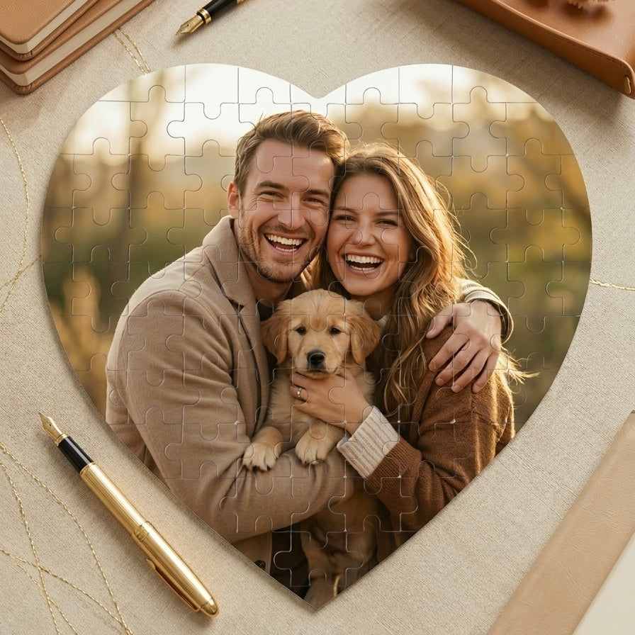 Personalisiertes Puzzle als Valentinstagsgeschenk