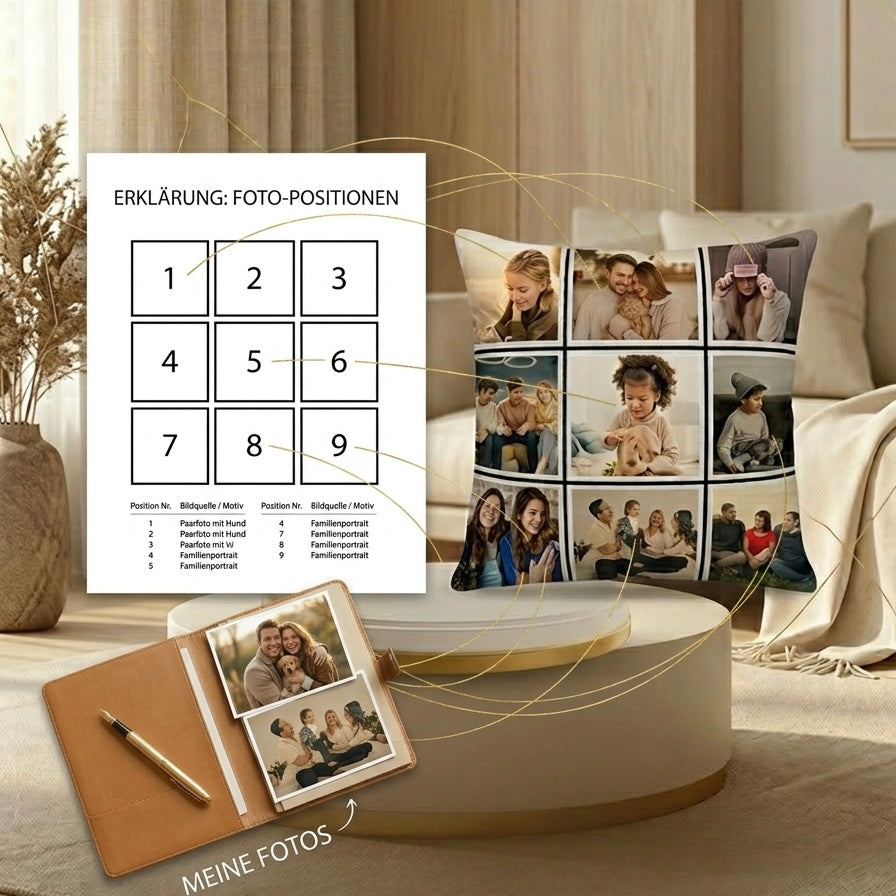 Personalisierter Kissenbezug